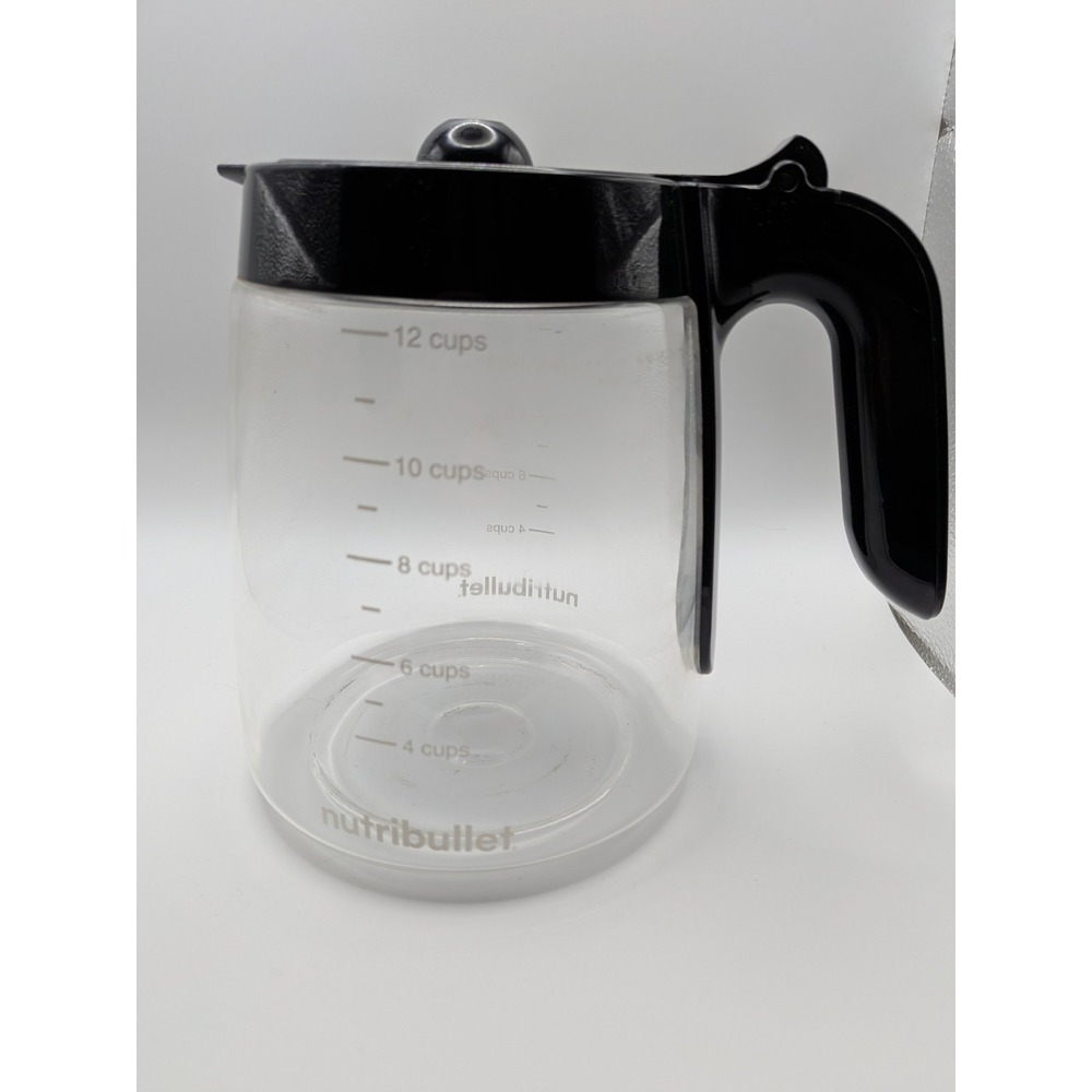 NutriBullet Brew Choice Pod + Carafe Coffee Pot Replacement 12 Cups Glass